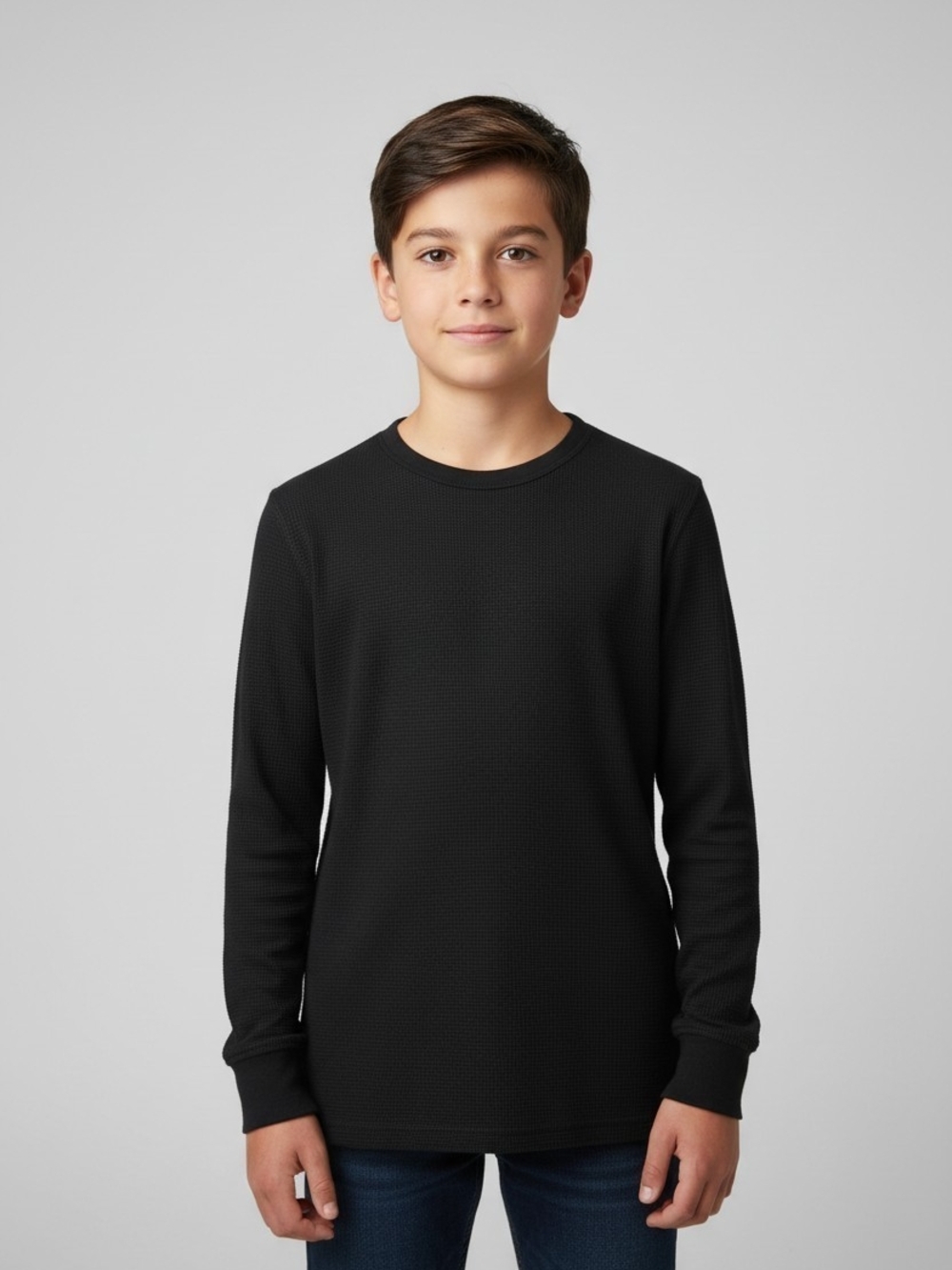 Old Navy Black Long Sleeve Thermal Top for Kids